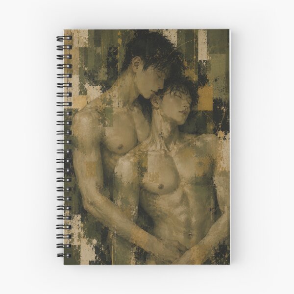 Item preview, Wabi Sabi Embrace Between Two Men with Classical Elegance and Emotional Depth designed and sold by Aryabek.