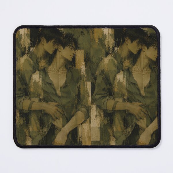 Item preview, Quiet Wabi Sabi Portrait of Two Men with Japandi Balance and Tender Connection designed and sold by Aryabek.