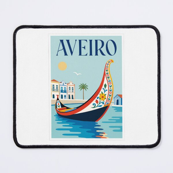 Item preview, Aveiro Portugal Moliceiro Boat Canal Travel Poster designed and sold by Beyond Destinations.