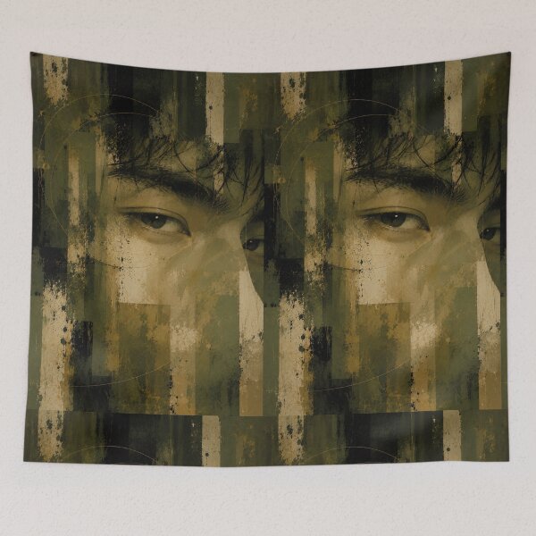 Item preview, Wabi Sabi Eye Portrait with Zen Stillness and Contemplative Expression designed and sold by Aryabek.