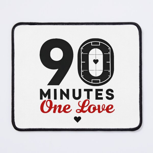 Item preview, 90 Minutes One Love – Football Pitch Passion Quote | Soccer Fan Match Day Sticker & T-Shirt designed and sold by Nene's design.