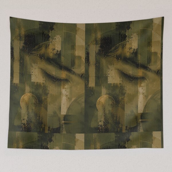 Item preview, Closed Eyes in Wabi Sabi Stillness with Japandi Harmony and Quiet Reflection designed and sold by Aryabek.