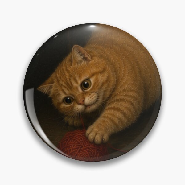 Item preview, Cute Chonky Orange Playful Cat Whistler's Mother Painting Masterpiece Dreamscape designed and sold by Mindworx21.