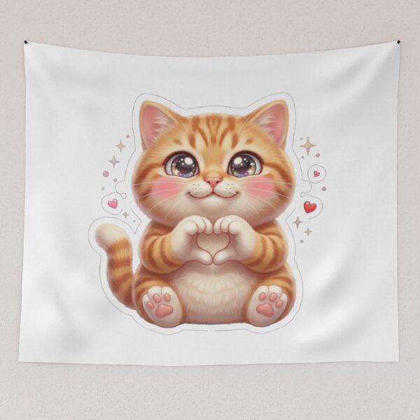 Item preview, HeartCat designed and sold by Snurly.