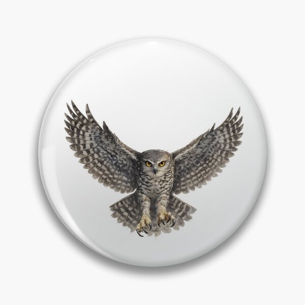 Item preview, Powerful Owl in Flight — Watercolour Illustration designed and sold by Jaruart.