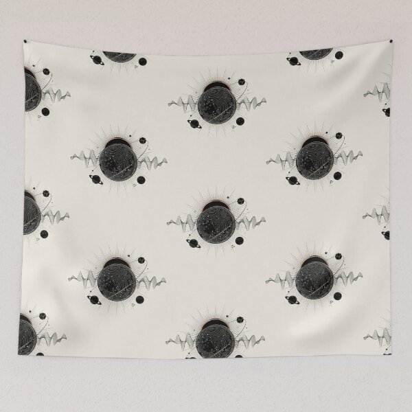 Item preview, Cosmic Melodic Techno | Celestial Soundwave Abstract Design designed and sold by PatsiRose.
