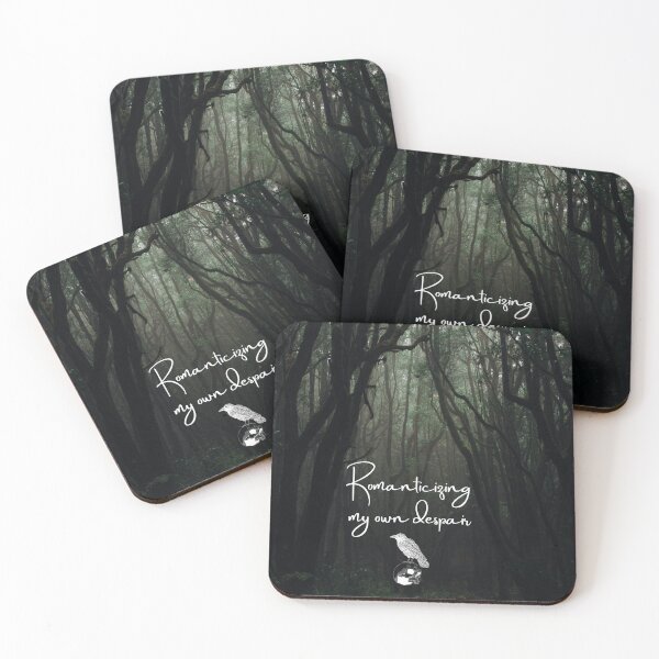 Item preview, Creepy Forest Crow and Skull Dark Academia Quote designed and sold by WildWoodlandWitch.