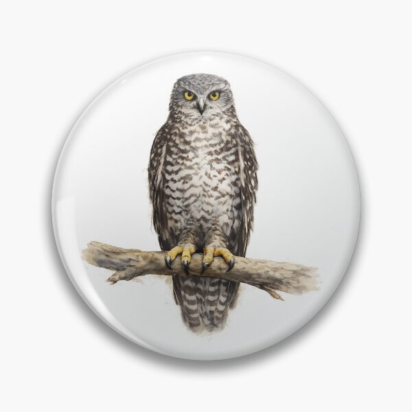 Item preview, Powerful Owl — Watercolour Bird Portrait designed and sold by Jaruart.