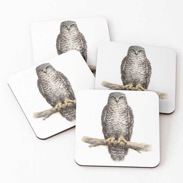 Item preview, Powerful Owl — Watercolour Bird Portrait designed and sold by Jaruart.