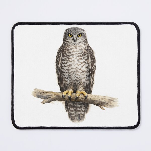 Item preview, Powerful Owl — Watercolour Bird Portrait designed and sold by Jaruart.