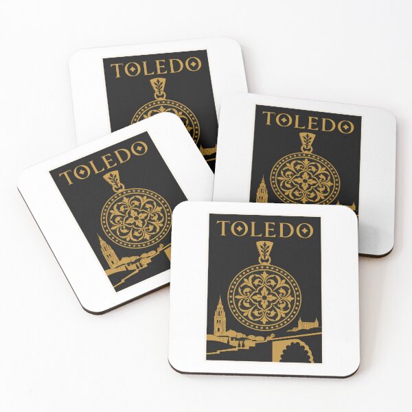 Item preview, Toledo Spain Damasquinado Gold Medallion Poster designed and sold by Beyond Destinations.