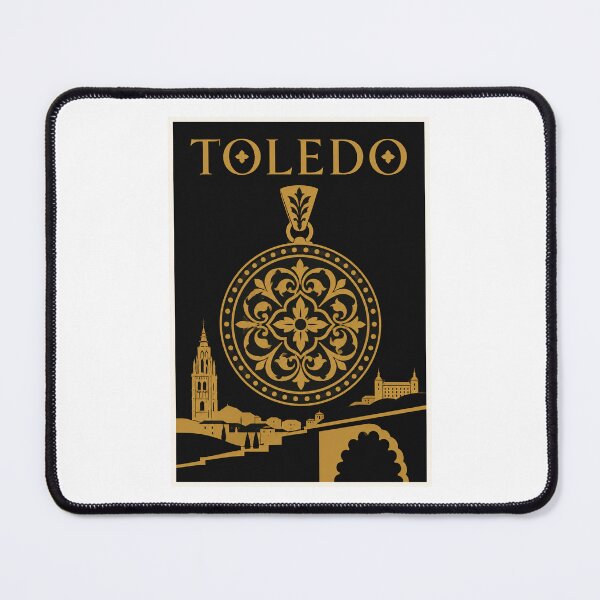 Item preview, Toledo Spain Damasquinado Gold Medallion Poster designed and sold by Beyond Destinations.