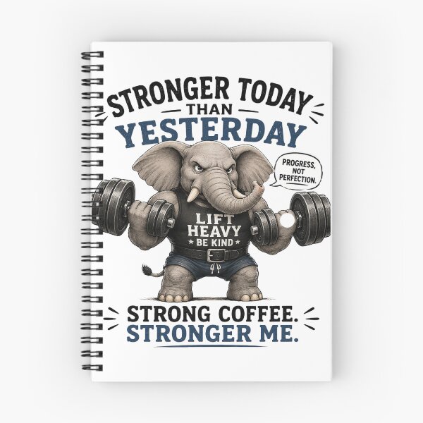 Item preview, Gym Elephant - Stronger Today designed and sold by AllThePixels.