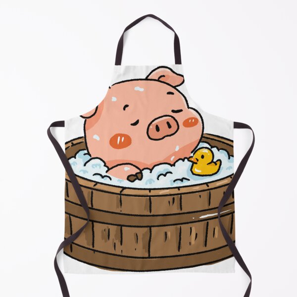 Item preview, Cozy Bubble Bath Pig | Relaxing Farm Animal Illustration designed and sold by chupichapa.