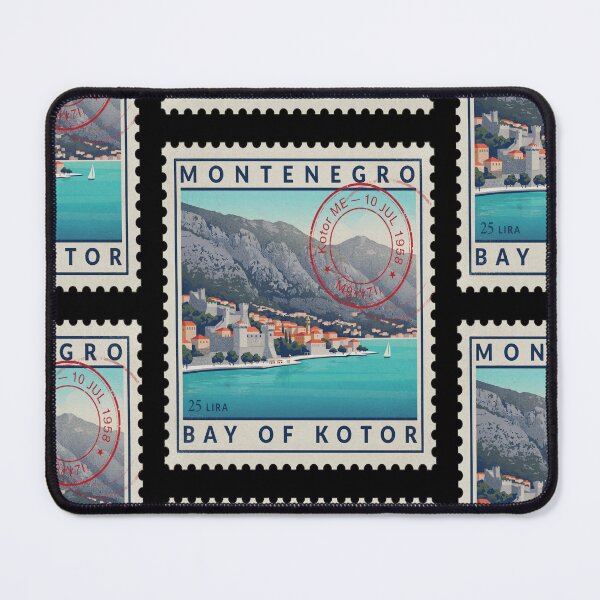 Item preview, Kotor Montenegro Bay of Kotor Postage Stamp Sticker designed and sold by stickercuffs.