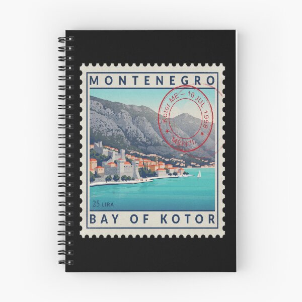 Item preview, Kotor Montenegro Bay of Kotor Postage Stamp Sticker designed and sold by stickercuffs.