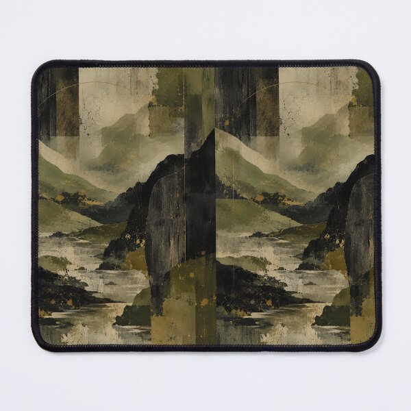 Item preview, Wabi Sabi Mountain Valley with Zen River, Kintsugi Harmony and Mono no Aware Serenity designed and sold by Aryabek.