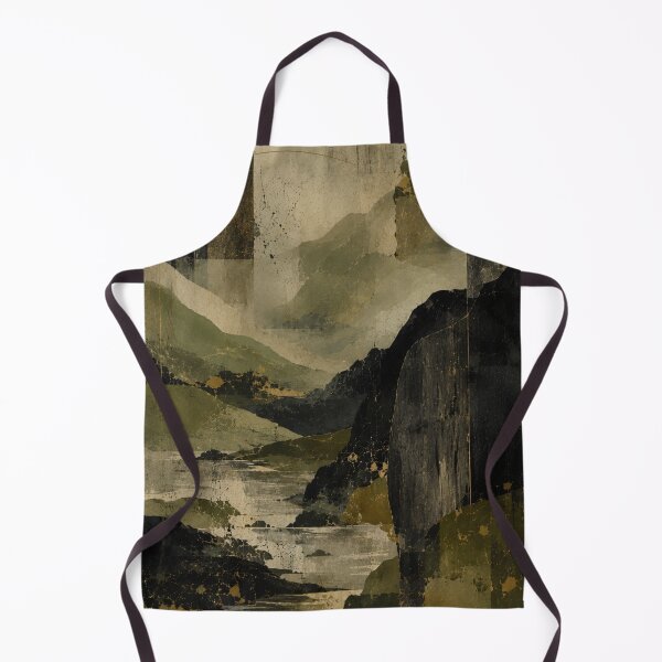 Item preview, Wabi Sabi Mountain Valley with Zen River, Kintsugi Harmony and Mono no Aware Serenity designed and sold by Aryabek.