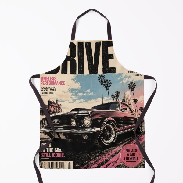 Item preview, DRIVE Magazine | Vintage Muscle Car Cover | Retro Automotive Pop Art designed and sold by JA-1994.