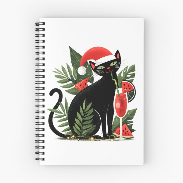 Item preview, Christmas in July , Cat with Tropical Cocktail | Cute Festive Summer Kitty designed and sold by GGAUL.
