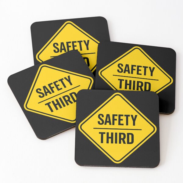 Item preview, Safety Third Warning Sign  designed and sold by kelvinmunene13.