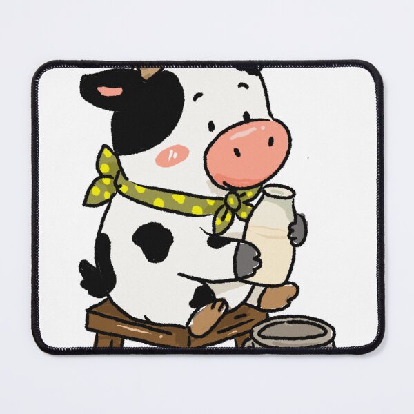 Item preview, Happy Milk Break Cow | Cozy Farm Animal Illustration designed and sold by chupichapa.