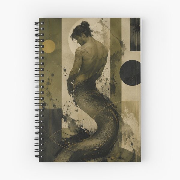 Item preview, Wabi Sabi Merman with Poseidon Mythology, Enso Geometry and Oceanic Serenity designed and sold by Aryabek.