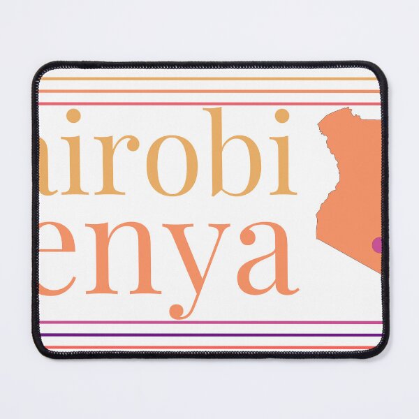 Item preview, Nairobi Kenya City Marked On Country Map designed and sold by TheIconSmith.