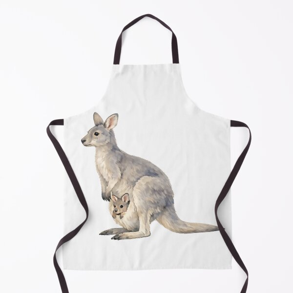 Item preview, Eastern Grey Kangaroo and Joey — Watercolour designed and sold by Jaruart.