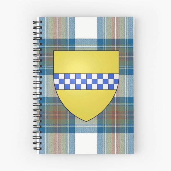 Item preview, Stewart High Steward of Scotland Arms and Muted Blue Tartan designed and sold by Kirrindy Designs.