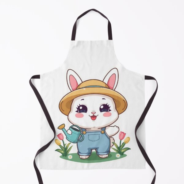 Item preview, Cute Bunny Gardening | Kawaii Rabbit Sticker designed and sold by Stylestickers55.
