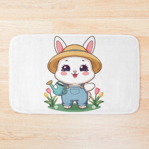 Item preview, Cute Bunny Gardening | Kawaii Rabbit Sticker designed and sold by Stylestickers55.