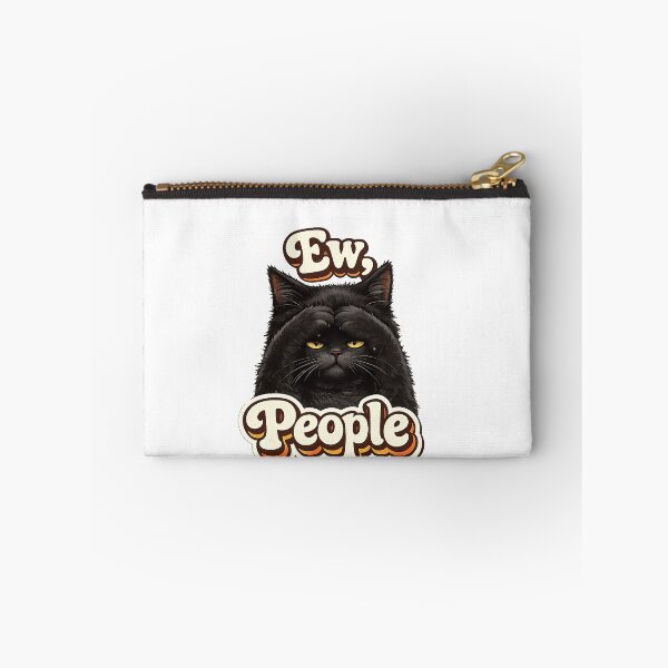 Item preview, Ew People Black Cat Funny Introvert Cat Meme designed and sold by Salwastore.