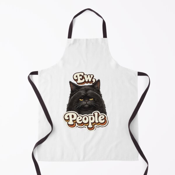Item preview, Ew People Black Cat Funny Introvert Cat Meme designed and sold by Salwastore.
