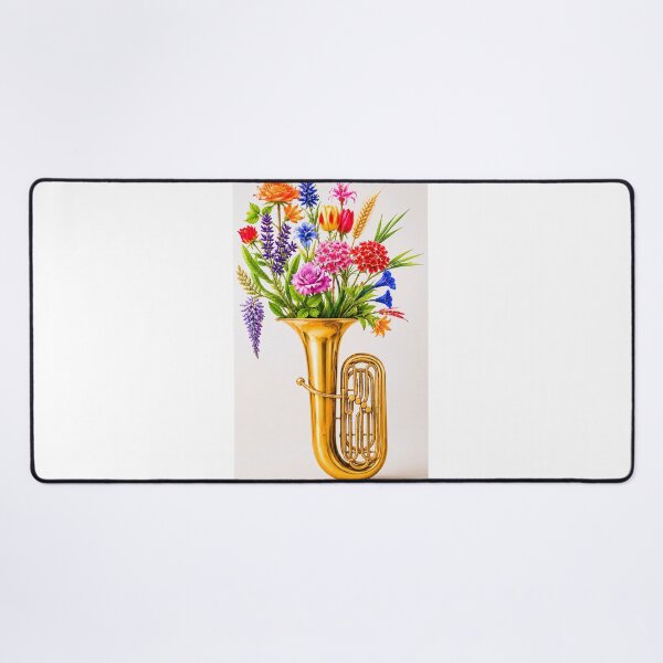 Item preview, Tuba emitting floral notes designed and sold by ales-panz.