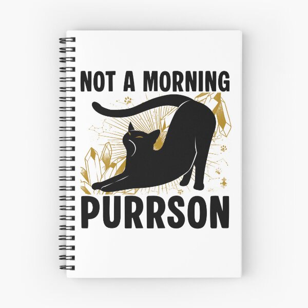 Item preview, Not A Morning Purrson Parody Cat Lovers  designed and sold by PurrfectHome.