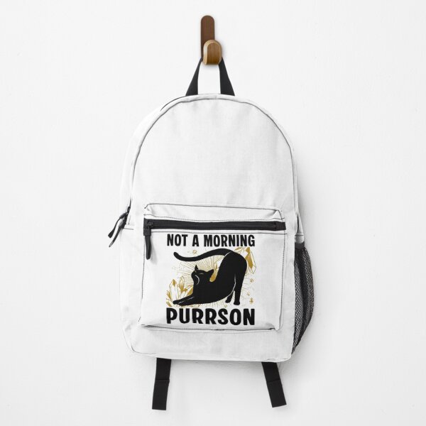 Item preview, Not A Morning Purrson Parody Cat Lovers designed and sold by PurrfectHome.