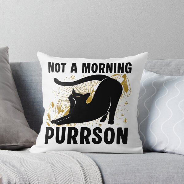 Item preview, Not A Morning Purrson Parody Cat Lovers  designed and sold by PurrfectHome.