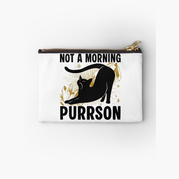 Item preview, Not A Morning Purrson Parody Cat Lovers  designed and sold by PurrfectHome.