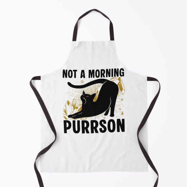 Item preview, Not A Morning Purrson Parody Cat Lovers designed and sold by PurrfectHome.