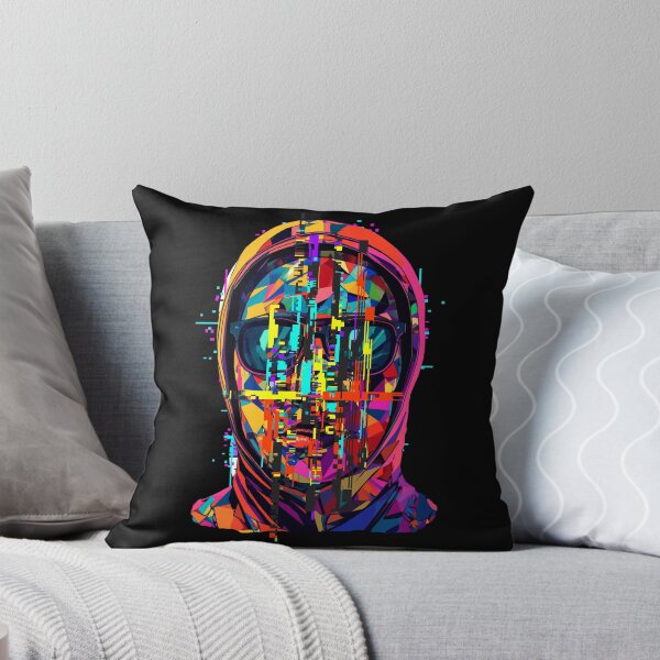 Item preview, Adversarial Glitch Portrait – Cyberpunk Geometric Face Art designed and sold by TestudoDesign.
