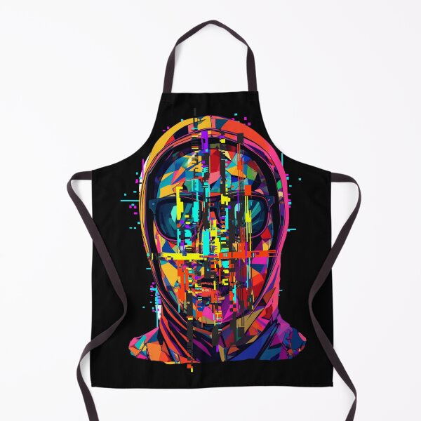 Item preview, Adversarial Glitch Portrait – Cyberpunk Geometric Face Art designed and sold by TestudoDesign.