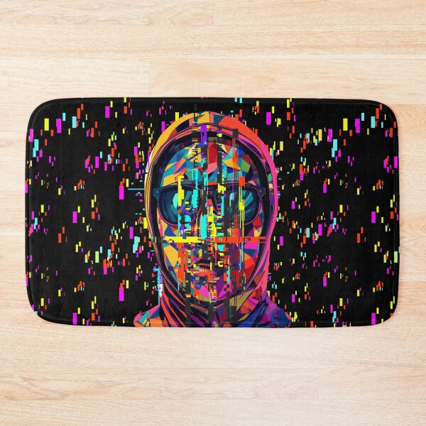 Item preview, Adversarial Glitch Portrait – Cyberpunk Geometric Face Art designed and sold by TestudoDesign.