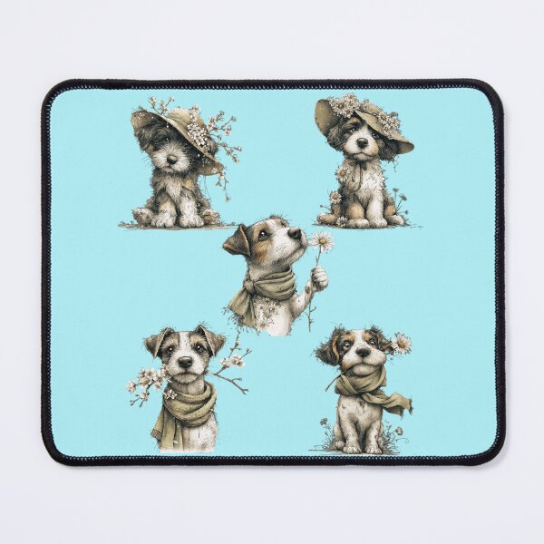 Item preview, Five dogs with flowers part 4 designed and sold by Palmtree94.
