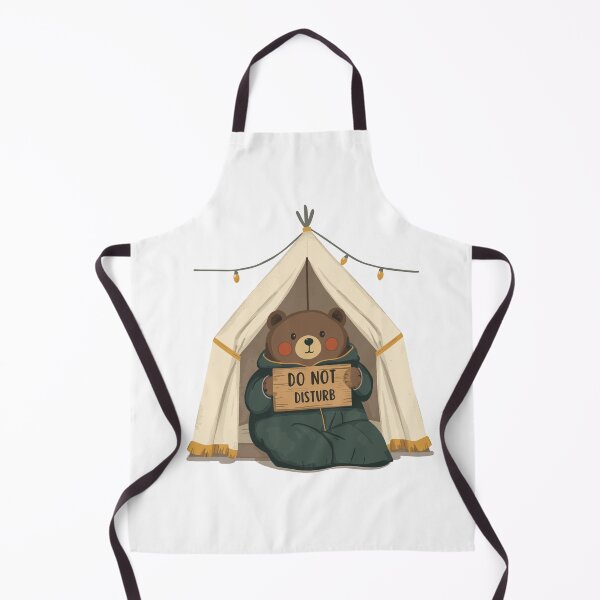 Item preview, Introvert Camping Bear – Do Not Disturb Hibernating Funny Tent Sleeping Bag Design for Introverts & Nature Lovers designed and sold by AbderraimArt.