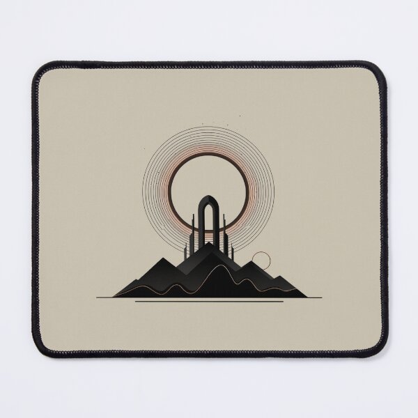 Item preview, Melodic Techno Eclipse | Minimal Futuristic Landscape Design designed and sold by PatsiRose.