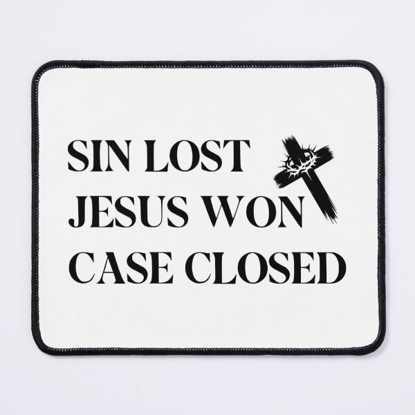 Item preview, Sin Lost Jesus Won Case Closed – Christian Salvation designed and sold by hergracediary.