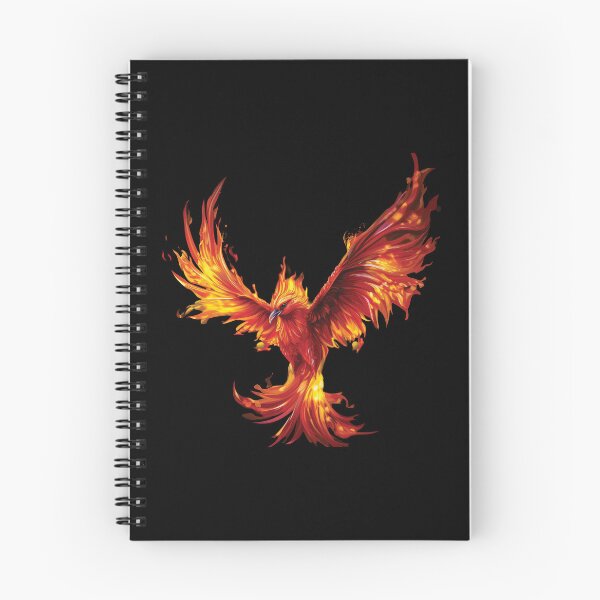 Item preview, Majestic Phoenix Rebirth – Fiery Red Mythical Bird Art designed and sold by MDKey DESIGN.