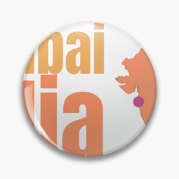 Item preview, Mumbai India City Marked On Country Map designed and sold by TheIconSmith.