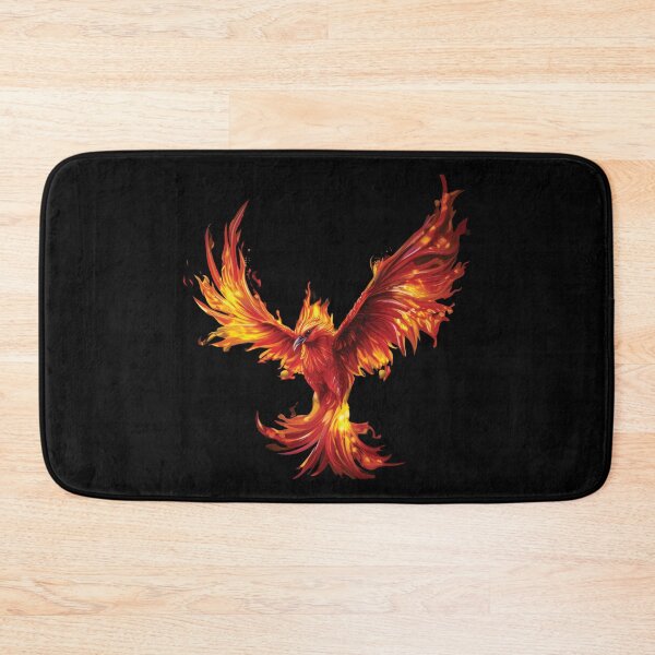 Item preview, Majestic Phoenix Rebirth – Fiery Red Mythical Bird Art designed and sold by MDKey DESIGN.